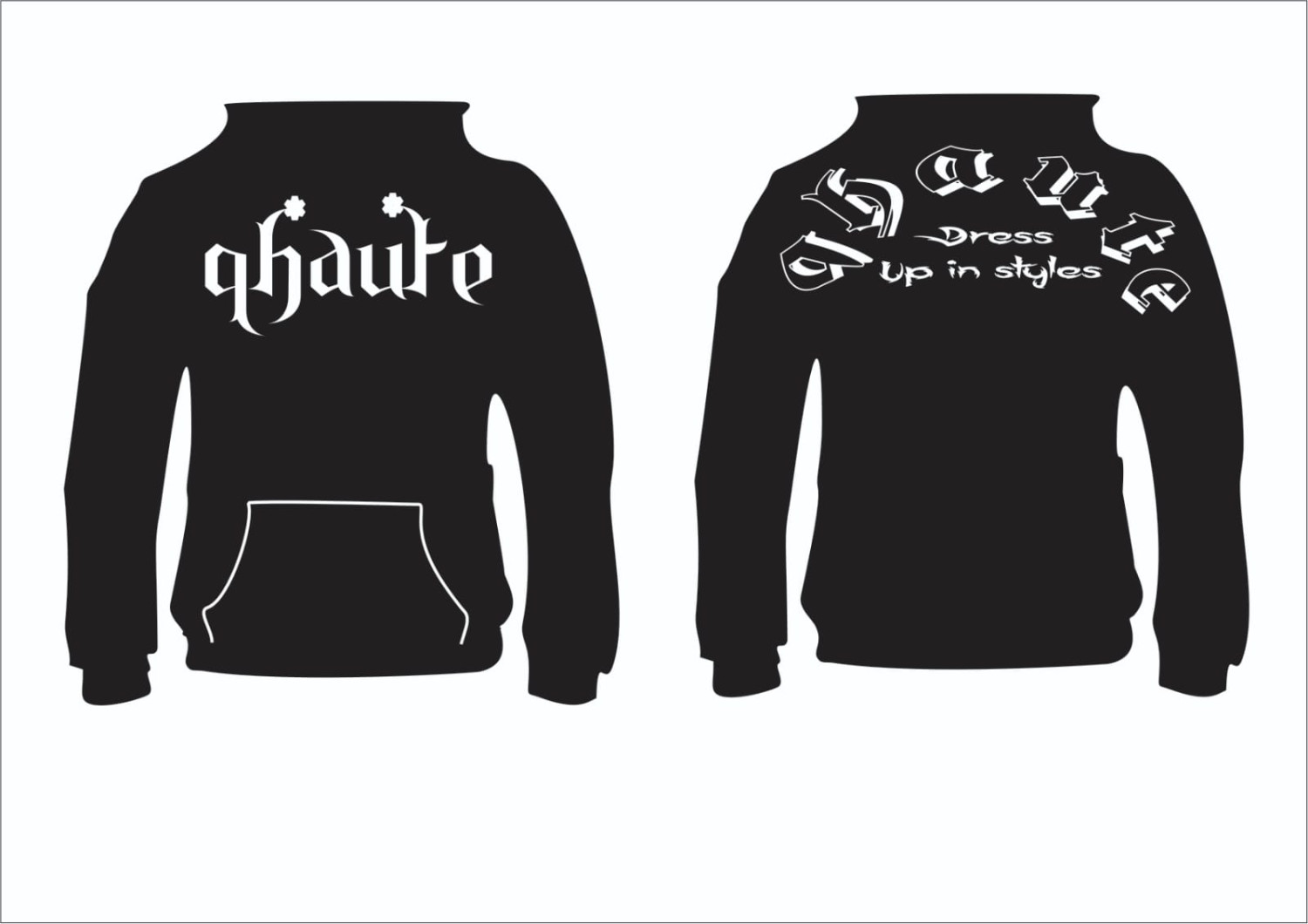 Embroided jersey hoodie